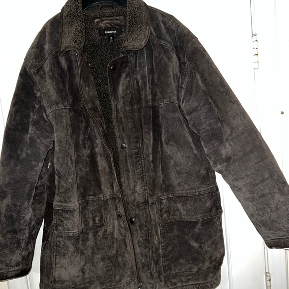 Colebrook Olive Green Suede coat M (definitely a Large) - Picture 13 of 14